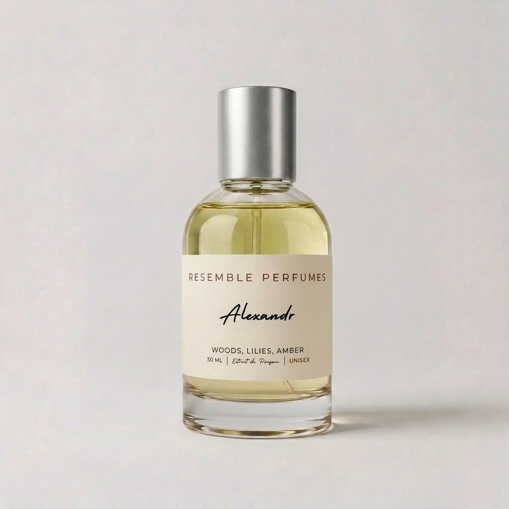 Alexandr 50 ml extrait de parfum by Resemble Perfumes, a vanilla, amber and oud unisex scent