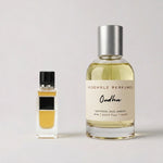Oudhn extrait de parfum by Resemble Perfumes beside the oud fragrance that inspired it