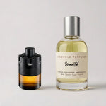 Wantd extrait de parfum by Resemble Perfumes beside the designer fragrance that inspired it